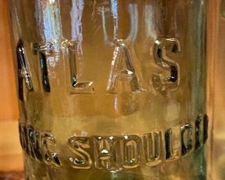 Old Atlas Strong Shoulder Mason Jar 