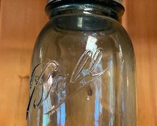 Assorted Blue Ball Jars