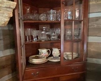 Benbow Corner Cupboard with Inlaid Key Escutcheon