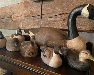 Wooden Duck Decor (Carl Huff Carved Ducks)