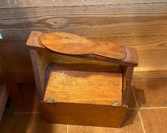 Old Wooden Shoeshine Kit