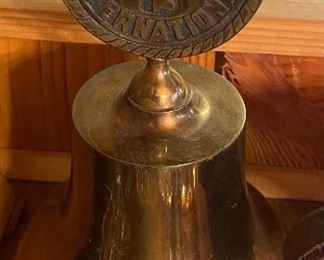 Large Kiwanis Brass Bell