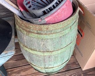 Green Paint Barrel