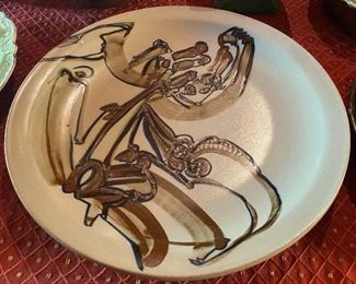 Studio Art Charger Signed Sally