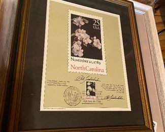 Signed Bob Timberlake First Day Stamp Promotional