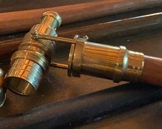 Walking Stick with Small Brass Telescope