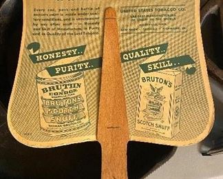 Old Bruton's Snuff Advertising Fans