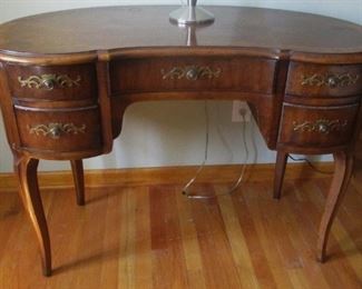 Vintage kidney shaped vanity/desk.  