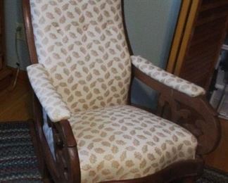 Vintage upholstered rocker