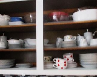 Most of kitchen china will be for sale