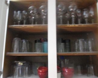 Most of glassware will be offered