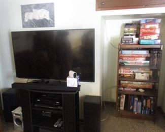 Large Flatscreen for sale - working - also all games will be for sale