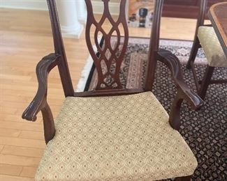 2 ARM & 8 ARMLESS CHAIRS BY HICKORY CHAIR