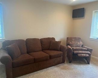 Couch & recliner chair.