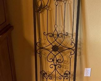 iron work piece (can be hung horizontally or vertically)