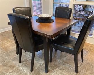 arhaus table and four chairs