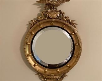 Gold Federal Convex Mirror Reproduction 