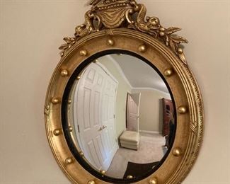 Gold Federal Convex Mirror Reproduction 