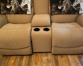 Power reclining sofa