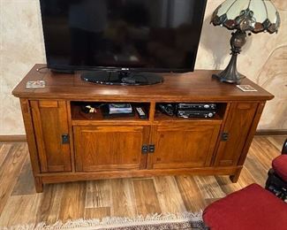 TV cabinet - measures 6’ wide, 20 1/2” deep x 28” tall