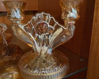 Marigold Iris Herringbone candle holder