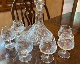 Decanter with glasses