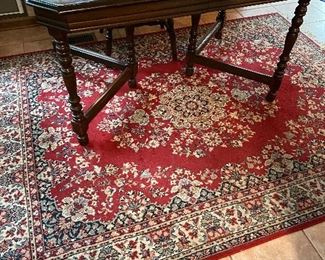 Area rug measures 8-1/2 x 6 1/2