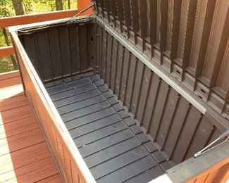 Open view of storage box