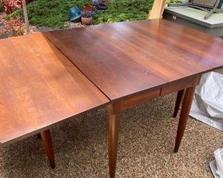 Drop leaf cherry table