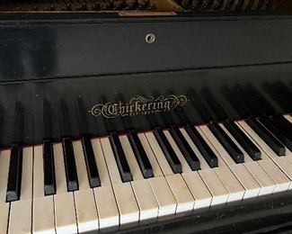 Antique Chickering Baby Grand Piano $800