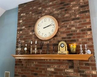 Clocks, Candle holders