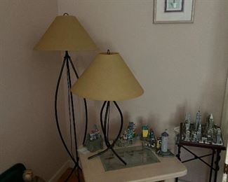 Lamps, 1 of 2 end tables, Danbury Mint Collectibles