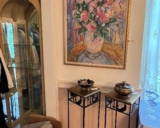 Art + stands (and handbags that need to go yet!!)