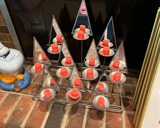 Mirrored Candle Holder