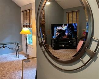 Large metal mirror
