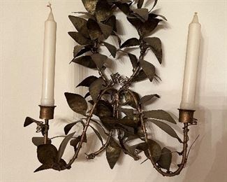 One of a pair of sconces