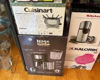 Ninja Coffee, Cuisinart Fondue Kitchenaid Grinder + more