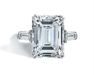 Lot 9958 Emerald Cut Diamond Ring 5.02ctGIA