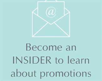 Join our newsletter to learn about promotions first!