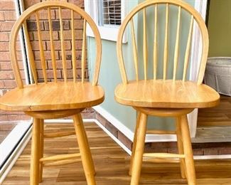 Barstools included with island