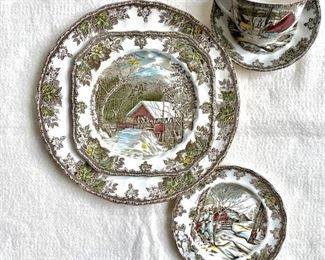 Johnson Brothers - Friendly Village - Covered Bridge