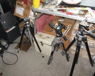 lots of quality tripods 