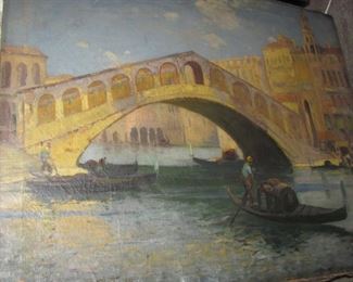 one of several antique paintings 