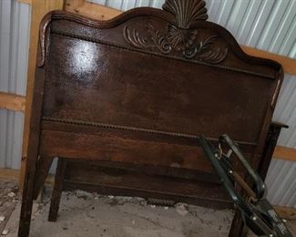 antique head and footboard
