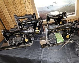vintage Singer sewing machines and supplies