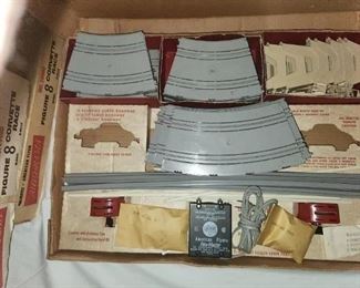 3 vintage American Flyer Auto-Rama Speedway 8 Race electric racetrack sets