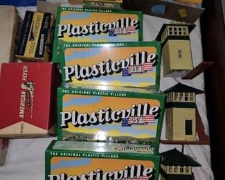newer Plasticville buildings, never out of boxes