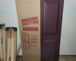 4 plastic shutters, new