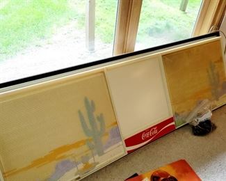 Coke Cola, prelit, menu board with letters