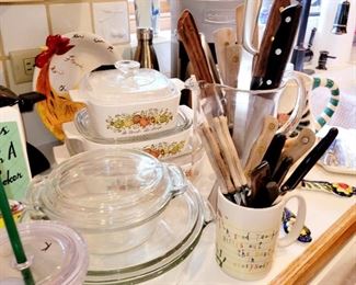 Pyrex,  kitchen utensils
